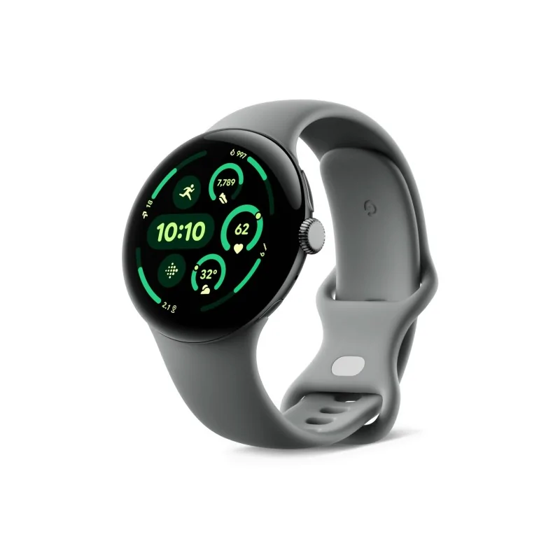 Google Pixel Watch 3 45mm Bluetooth/WiFi (Matte Hazel Aluminum Case with Hazel Active Band)