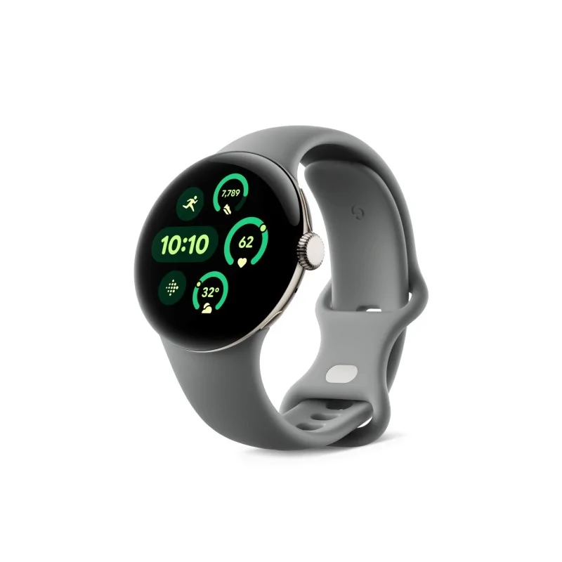 Google Pixel Watch 3 41mm Bluetooth/WiFi (Champagne Gold Aluminum Case with Hazel Active Band)
