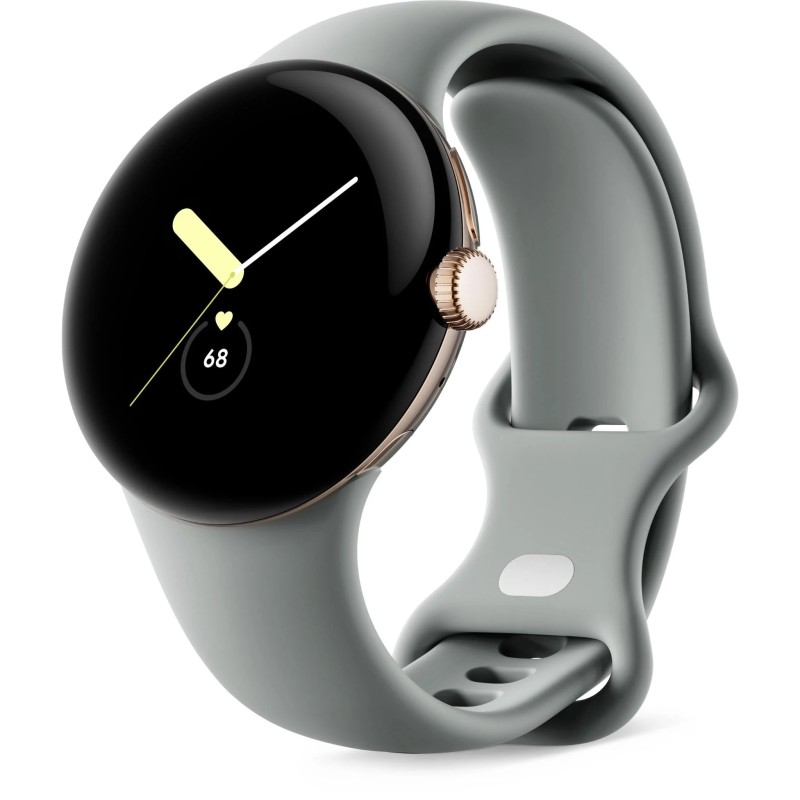 Google Pixel Watch Bluetooth/WiFi + LTE (Champagne Gold Case with Hazel Active Band)