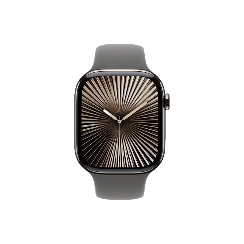 Apple Watch Series 10 GPS+Celullar 46mm Natural Titanium Stone Gray Sport Band S/M MWY93ZP/A