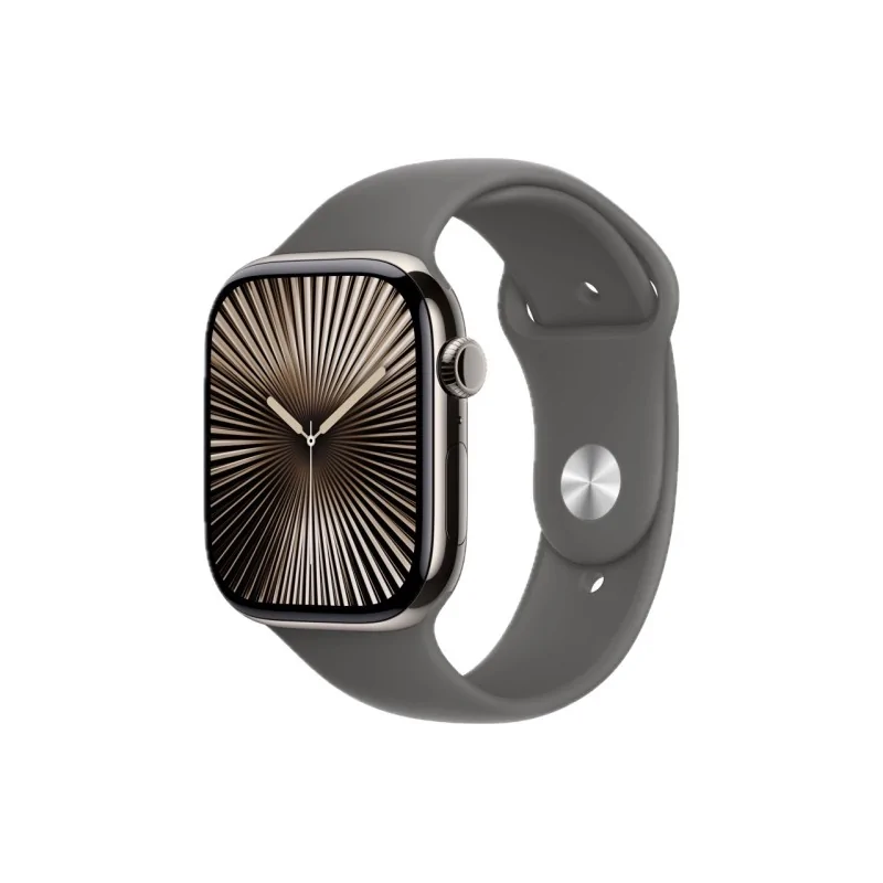Apple Watch Series 10 GPS+Celullar 46mm Natural Titanium Stone Gray Sport Band M/L MWYA3ZP/A