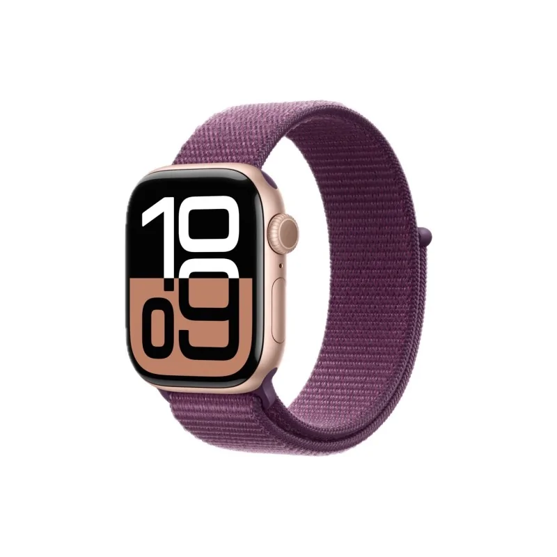 Apple Watch Series 10 GPS+Celullar 42mm Rose Gold Aluminum Plum Sport Loop MWXC3ZP/A